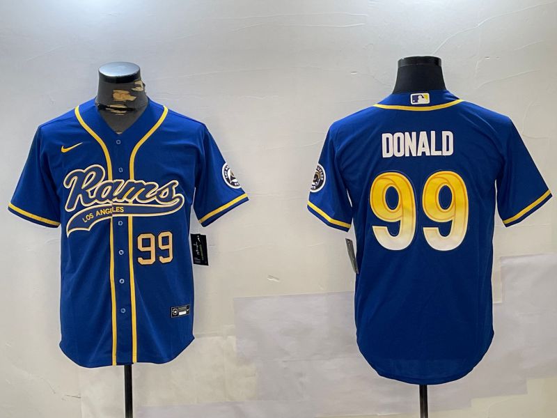 Men Los Angeles Rams #99 Donald Joint Name 2024 Nike Limited NFL Jersey style 2->los angeles rams->NFL Jersey